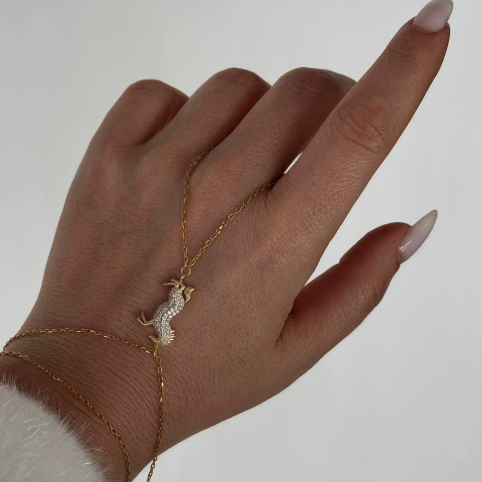 PFERD HANDKETTE aus 925 Silber - Eleganter Halskette - AURIME