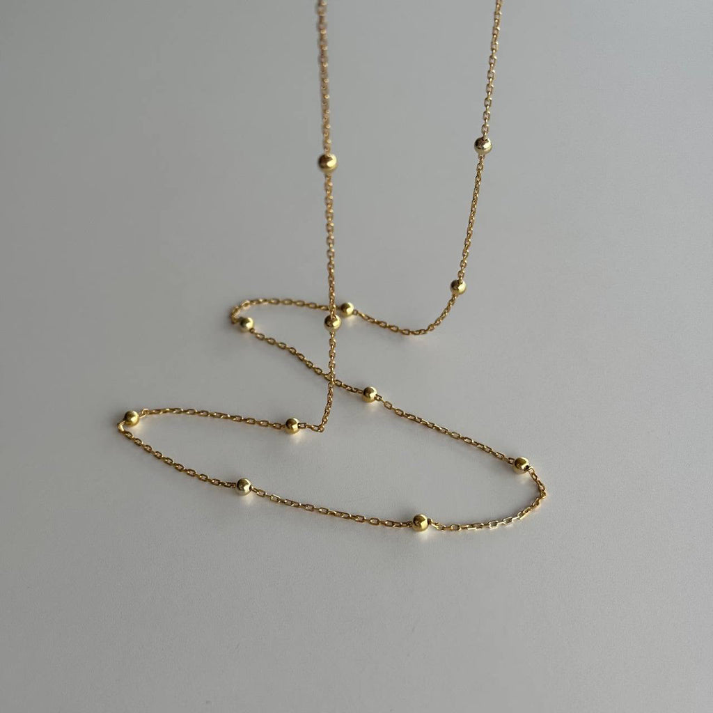 BALL SLIM KETTE - 925 SILBER aus 925 Silber - Eleganter Halskette - AURIME