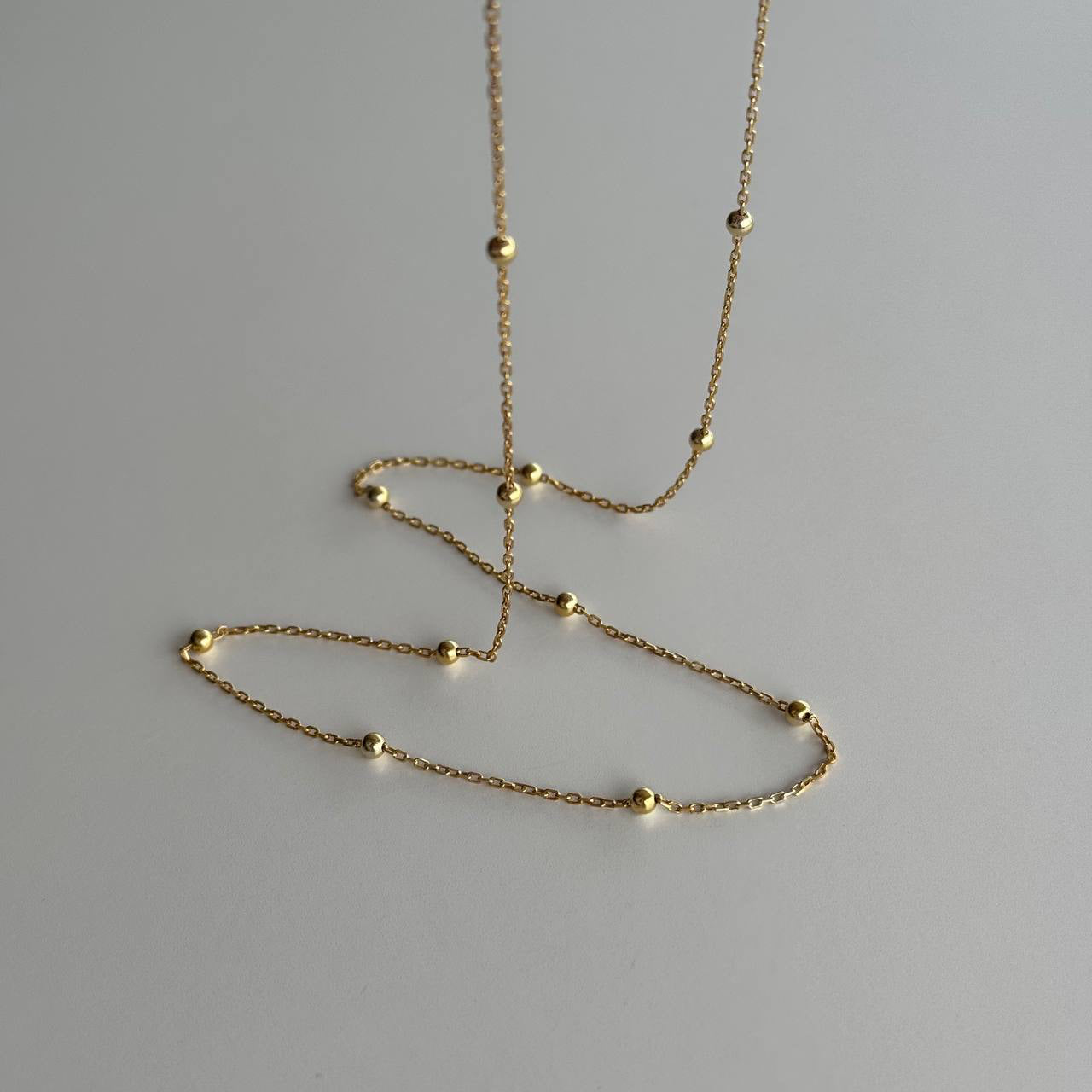 BALL SLIM KETTE - 925 SILBER aus 925 Silber - Eleganter Halskette - AURIME