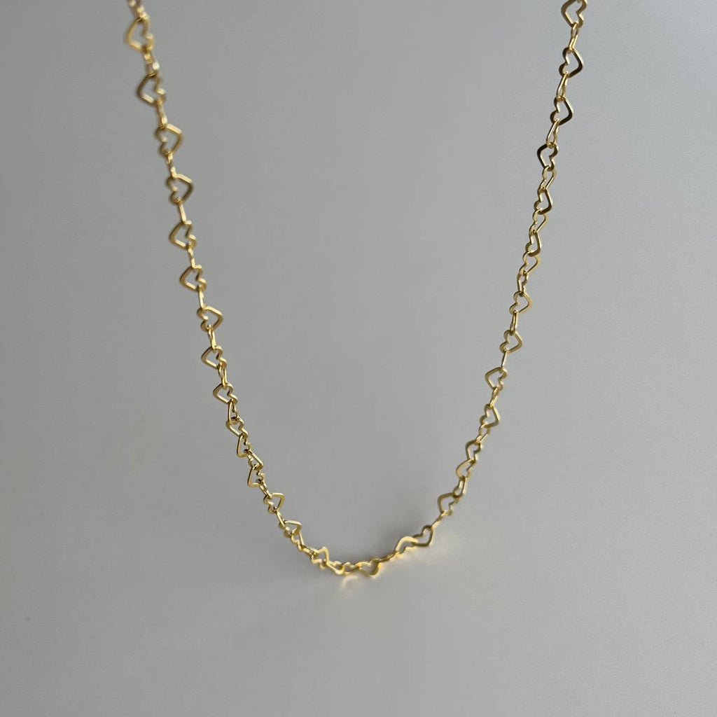 HERZ CHAIN HALSKETTE | 925 SILBER