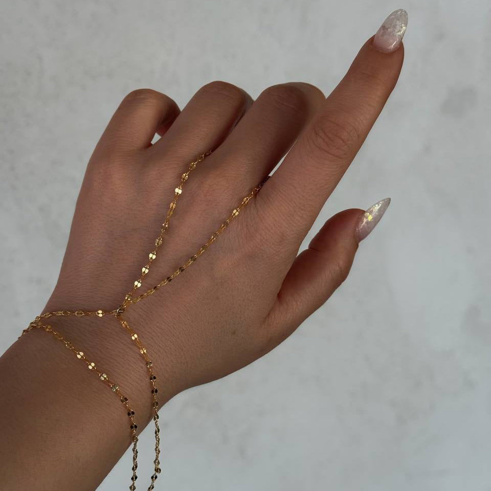 MEZZO HANDKETTE aus 925 Silber - Eleganter Halskette - AURIME