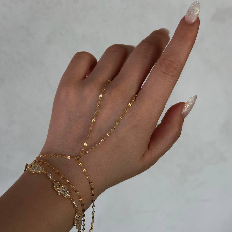 MEZZO HANDKETTE aus 925 Silber - Eleganter Halskette - AURIME