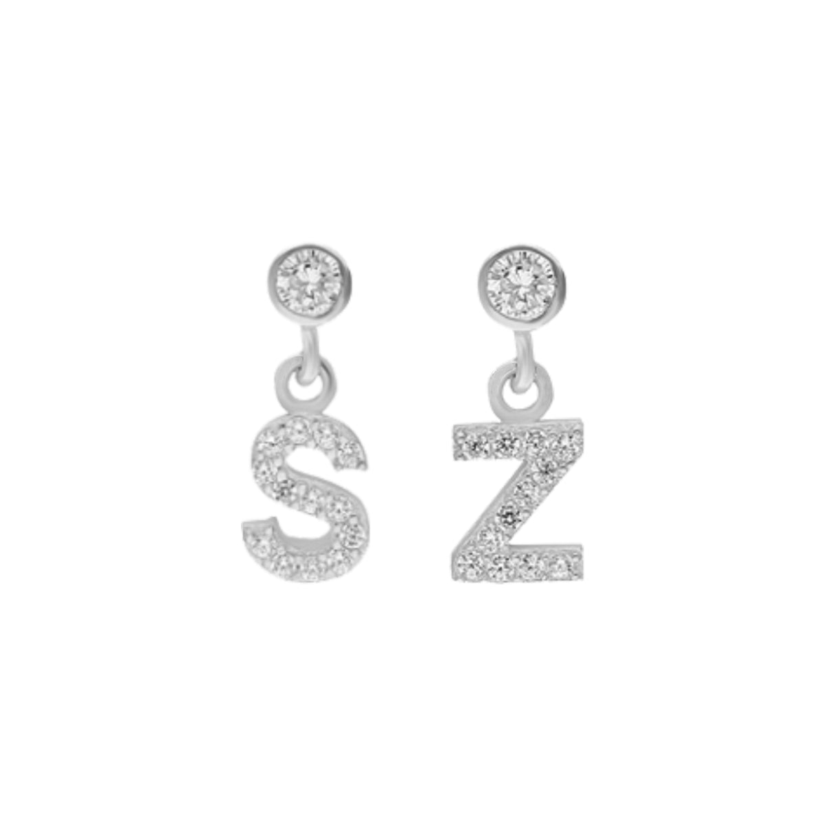 LETTER OHRRING aus 925 Silber - Eleganter Ohrringe - AURIME