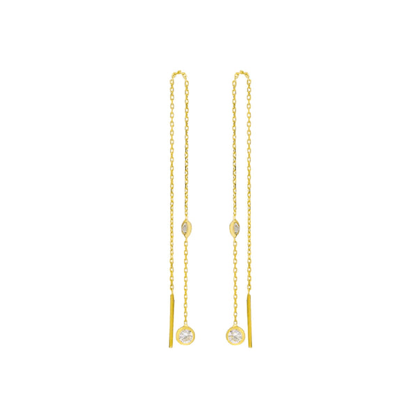 Silberohrringe von AURIME, Lindsay Earring, aus 925er Silber, elegante Ohrschmuck mit filigranen Details, Nahaufnahme