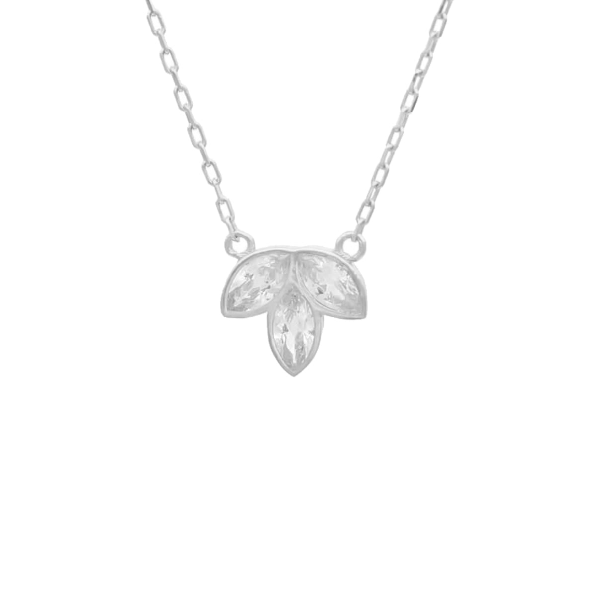 LOTUS KETTE aus 925 Silber - Eleganter Halskette - AURIME