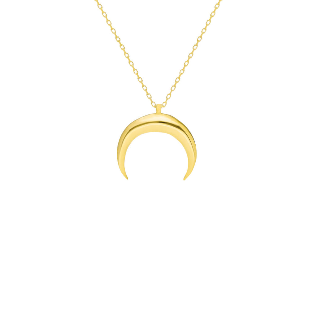 MONDSICHEL HALSKETTE aus 925 Silber - Eleganter Halskette - AURIME