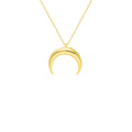 Silberne Mondscheinklare Halskette von AURIME aus 925 Silber mit Mondmuster, elegante Schmuckkette für Damen