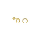 MOON MINI OHRRING aus 925 Silber - Eleganter Ohrringe - AURIME