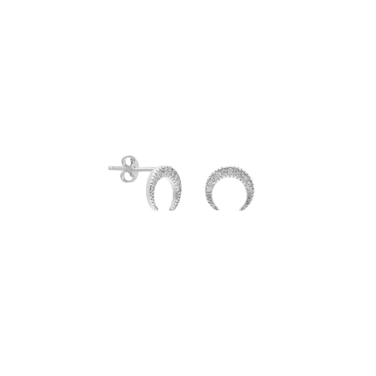 MOON MINI OHRRING aus 925 Silber - Eleganter Ohrringe - AURIME