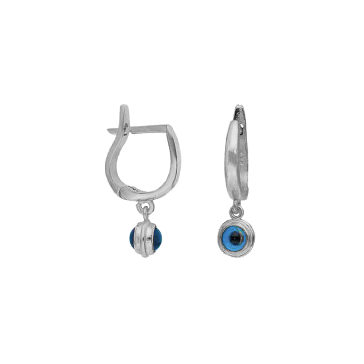 Nazar Oval Ohrring - 925 SILBER aus 925 Silber - Eleganter Ohrringe - AURIME