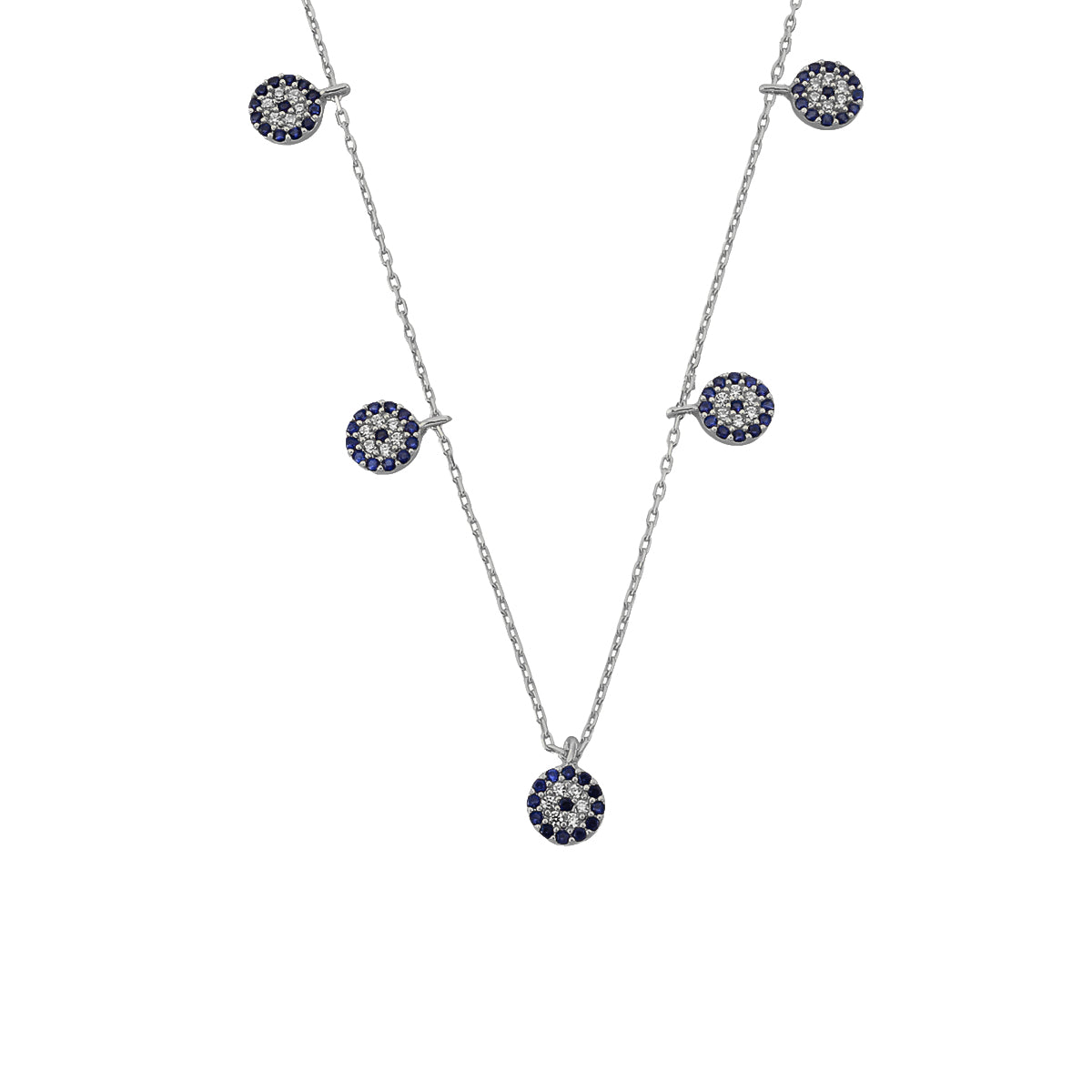 NAZAR CHOCKER 5ER KETTE aus 925 Silber - Eleganter Halskette - AURIME