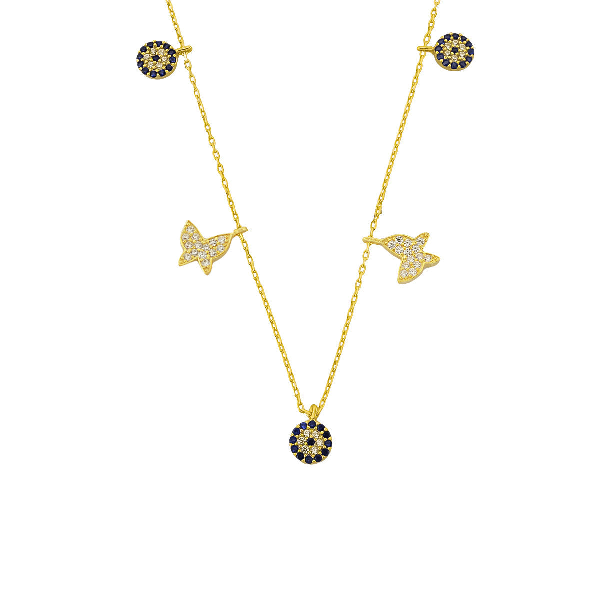 NAZAR X BUTTERFLY KETTE aus 925 Silber - Eleganter Halskette - AURIME