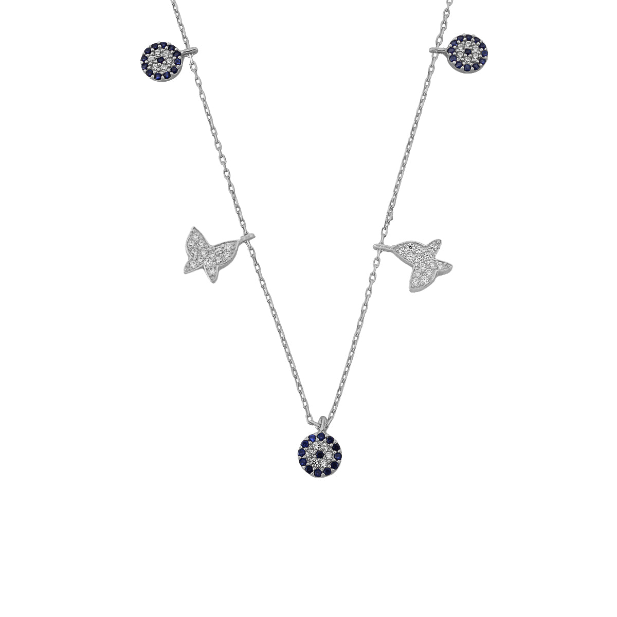 NAZAR X BUTTERFLY KETTE aus 925 Silber - Eleganter Halskette - AURIME