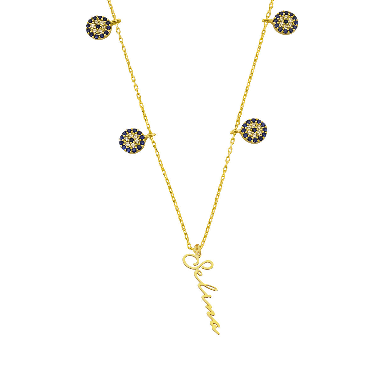 NAZAR X SIGNATUR KETTE aus 925 Silber - Eleganter Halskette - AURIME