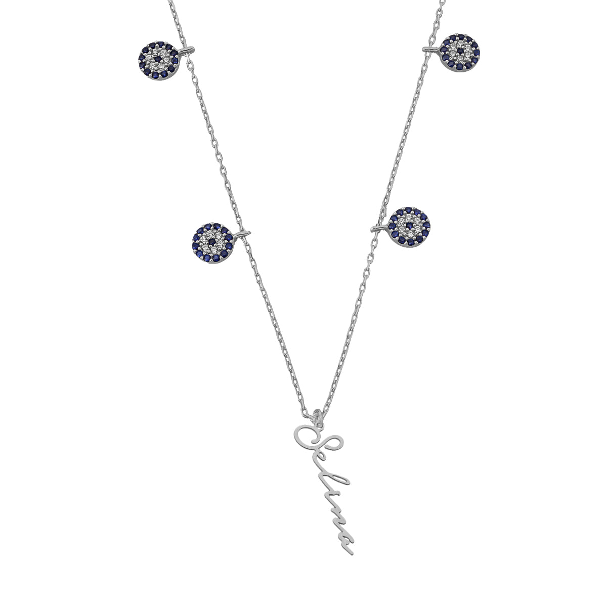 NAZAR X SIGNATUR KETTE aus 925 Silber - Eleganter Halskette - AURIME