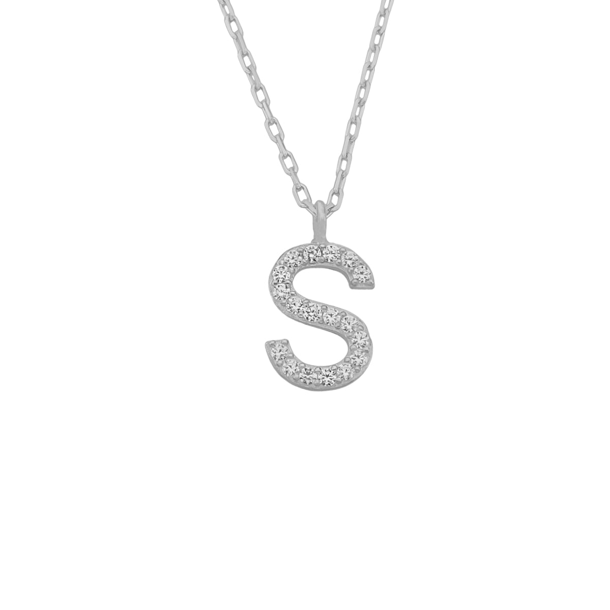 MINI ONE LETTER KETTE aus 925 Silber - Eleganter Halskette - AURIME