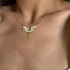 SCHUTZENGELS KETTE TRUST aus 925 Silber - Eleganter Halskette - AURIME