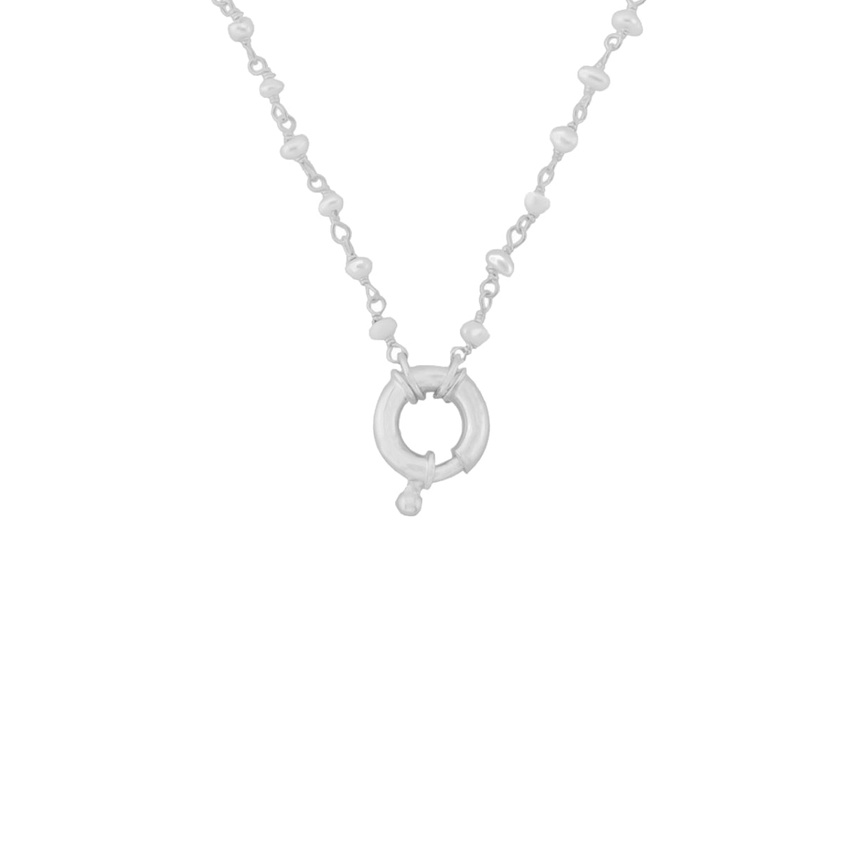 PERLEN CHAIN HALSKETTE aus 925 Silber - Eleganter Halskette - AURIME