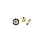 ROUND NAZAR EYE STUD OHRRING aus 925 Silber - Eleganter Ohrringe - AURIME