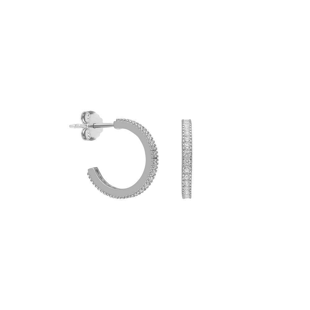 ROUND  OHRRING aus 925 Silber - Eleganter Ohrringe - AURIME