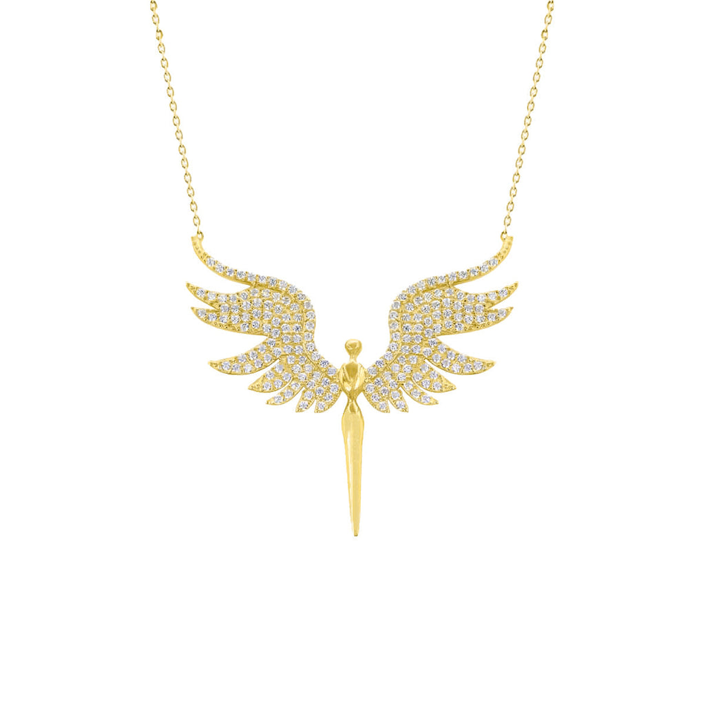 SCHUTZENGELS KETTE TRUST aus 925 Silber - Eleganter Halskette - AURIME