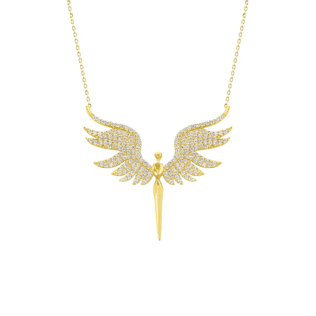 SCHUTZENGELS KETTE TRUST aus 925 Silber - Eleganter Halskette - AURIME