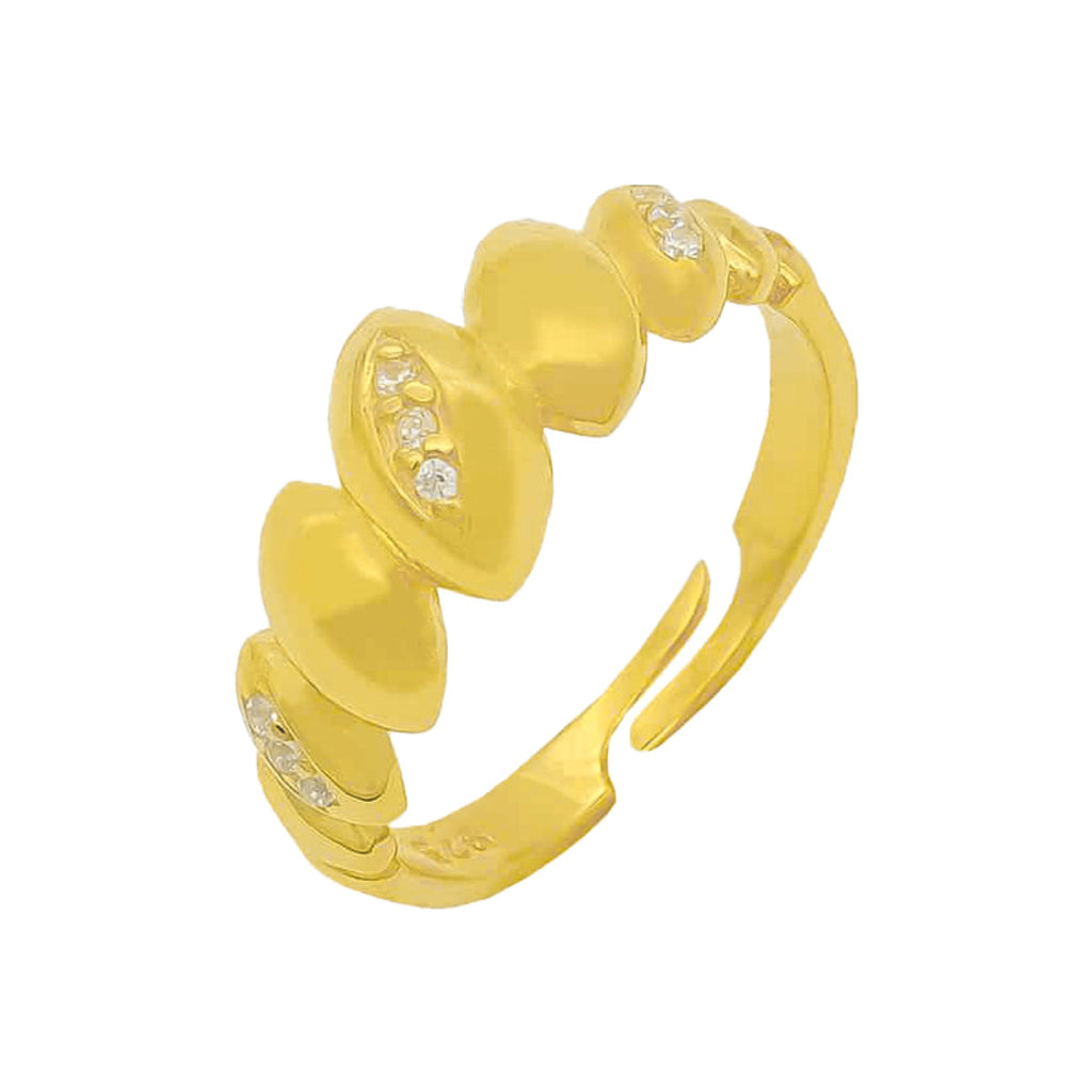 SHELL DESIGN ZIRKONIA RING aus 925 Silber - Eleganter Ring - AURIME