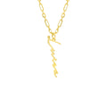 Silberne SIGNATUR CHAIN SENKRECHT von AURIME, 925er Silber, vertikale Kette mit schlichter, eleganter Optik.
