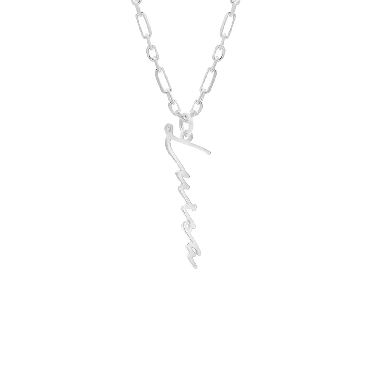 SIGNATUR CHAIN SENKRECHT aus 925 Silber - Hochwertiger Schmuck - AURIME
