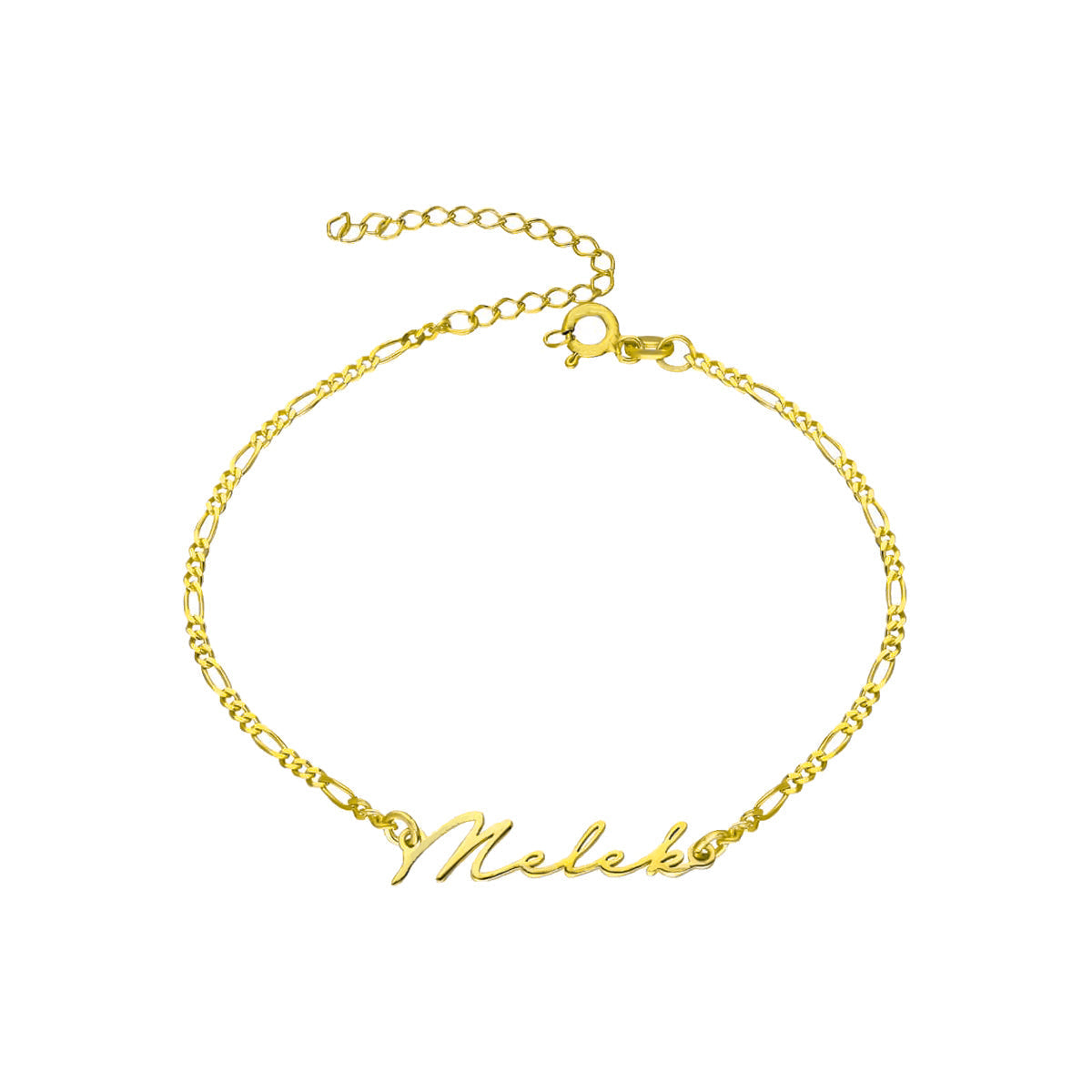 SIGNATUR NAMENS ARMKETTE FIGARO aus 925 Silber - Eleganter Halskette - AURIME