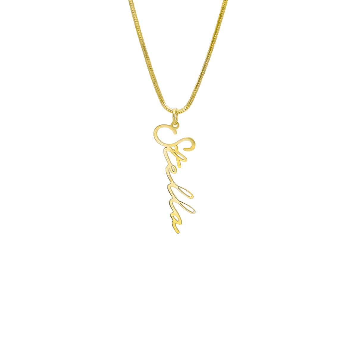 SIGNATUR NAMENSKETTE ITALI aus 925 Silber - Eleganter Halskette - AURIME