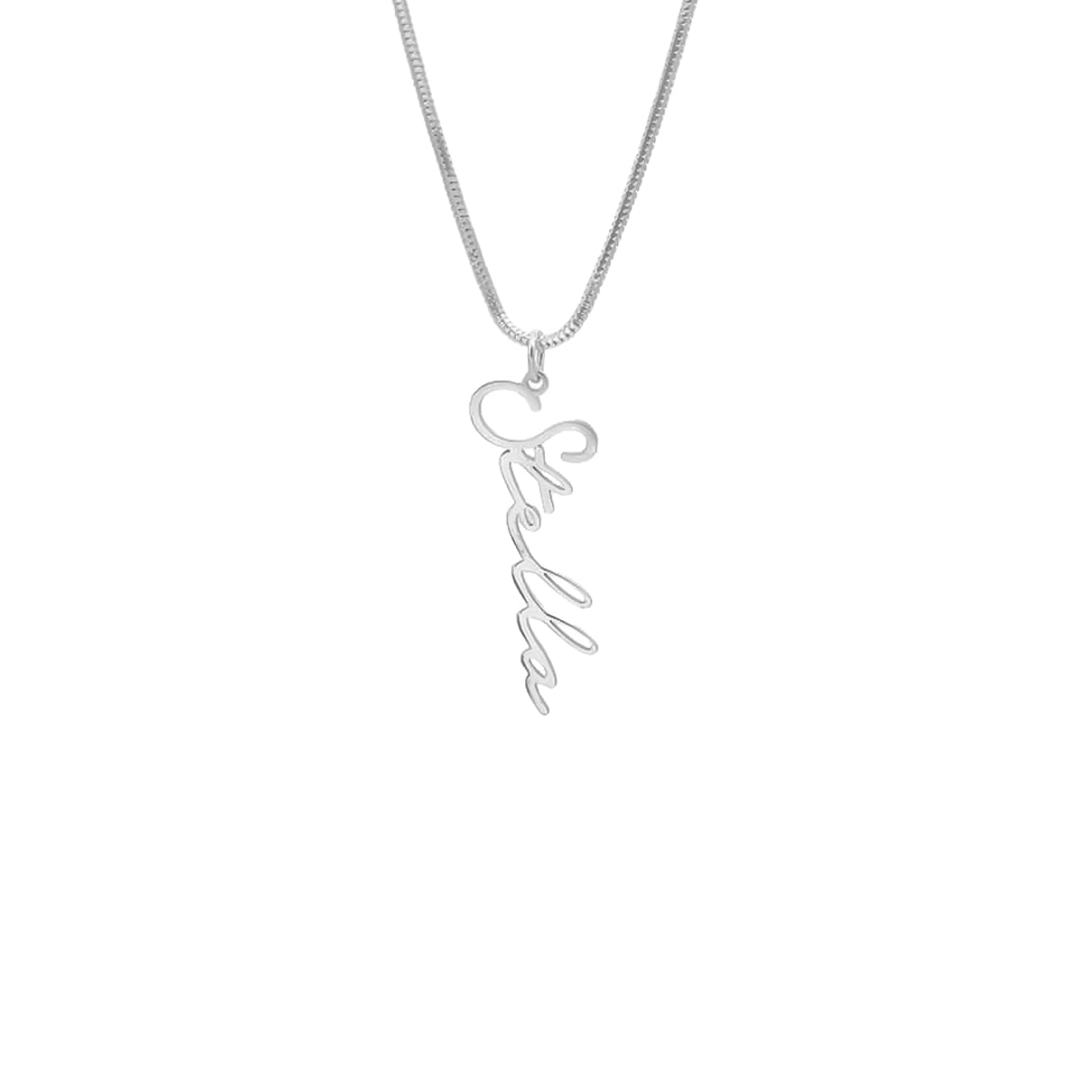 SIGNATUR NAMENSKETTE ITALI aus 925 Silber - Eleganter Halskette - AURIME