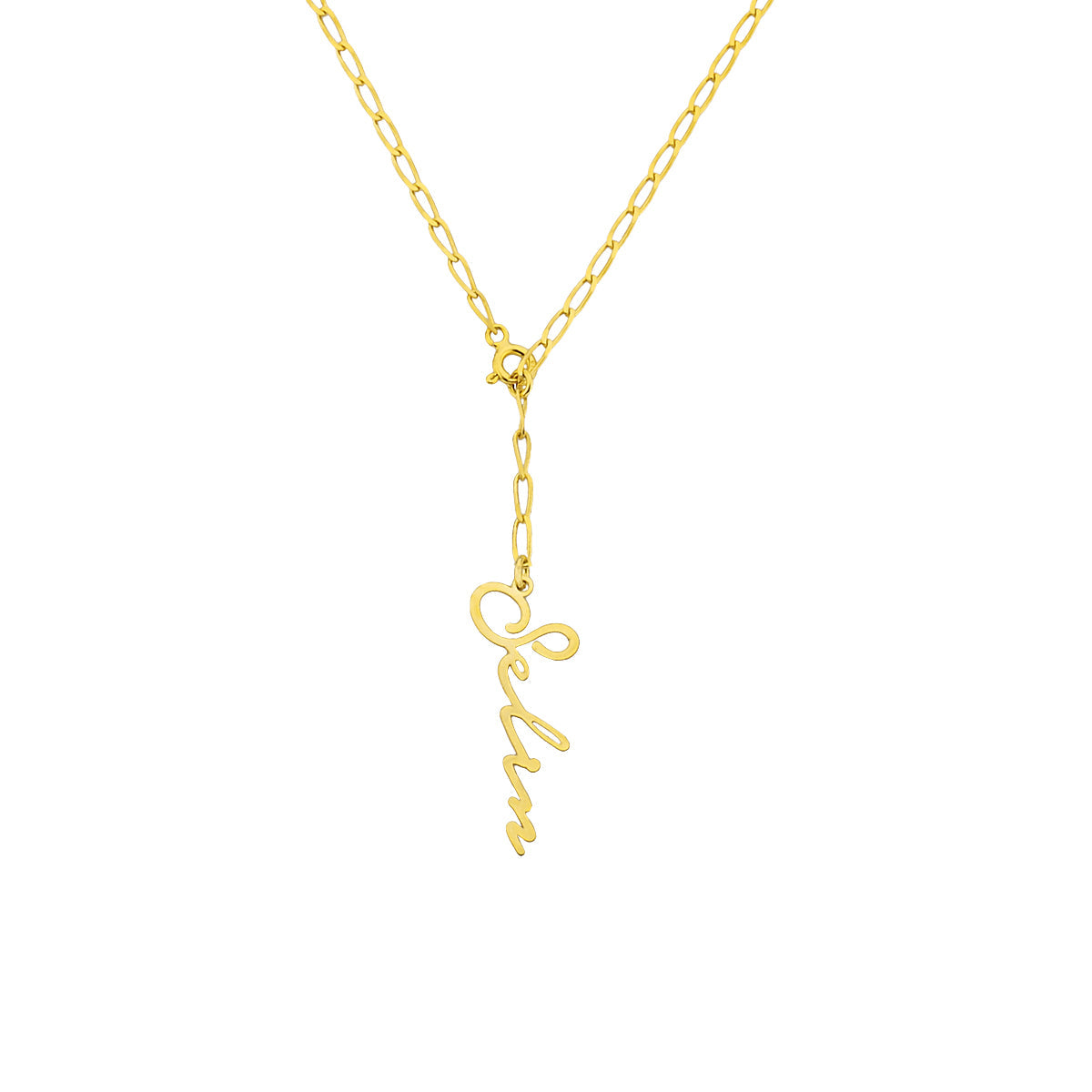 SIGNATUR NAMENSKETTE SELDOM aus 925 Silber - Eleganter Halskette - AURIME