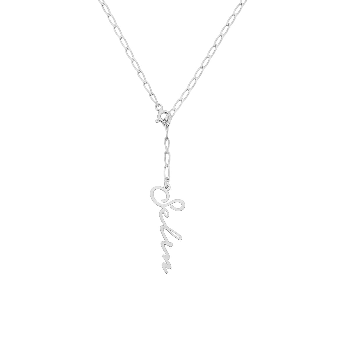 SIGNATUR NAMENSKETTE SELDOM aus 925 Silber - Eleganter Halskette - AURIME