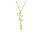 SIGNATUR SENKRECHTE NAMENSKETTE aus 925 Silber - Eleganter Halskette - AURIME