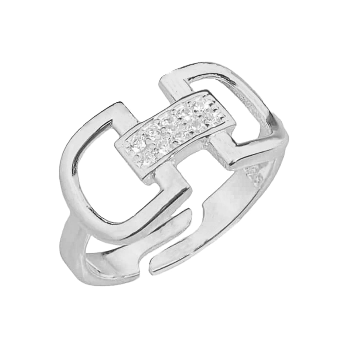 SPERREN CHAIN RING aus 925 Silber - Eleganter Ring - AURIME