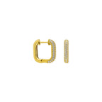 SQUARE ZIRKONIA OHRRING aus 925 Silber - Eleganter Ohrringe - AURIME