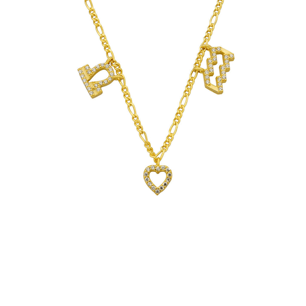 STERNZEICHEN PARTNER KETTE MIT HERZ 2 aus 925 Silber - Eleganter Halskette - AURIME