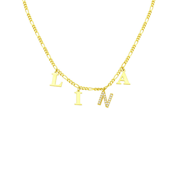 TREM NAMENS BUCHSTABEN CHOCKER aus 925 Silber - Hochwertiger Schmuck - AURIME