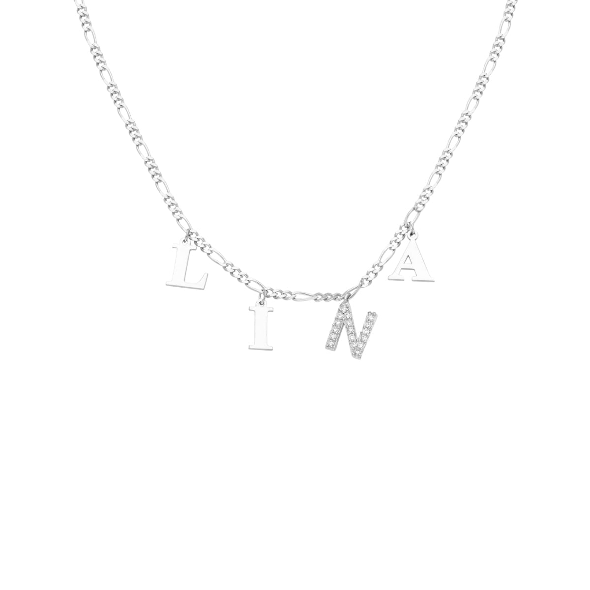 TREM NAMENS BUCHSTABEN CHOCKER aus 925 Silber - Hochwertiger Schmuck - AURIME