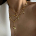 5ER KREUZ HALSKETTE aus 925 Silber - Eleganter Halskette - AURIME