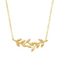 WEIZEN-MOTIV ELEGANTE HALSKETTE | 14K GOLD