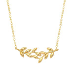 WEIZEN-MOTIV ELEGANTE HALSKETTE | 14K GOLD