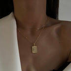 VINTAGE LETTER NECKLACE aus 925 Silber - Hochwertiger Schmuck - AURIME