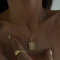 VINTAGE LETTER NECKLACE aus 925 Silber - Hochwertiger Schmuck - AURIME