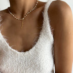 CHAIN DESIGN PEARL HALSKETTE BASIC SIGNATURE aus 925 Silber - Eleganter Halskette - AURIME