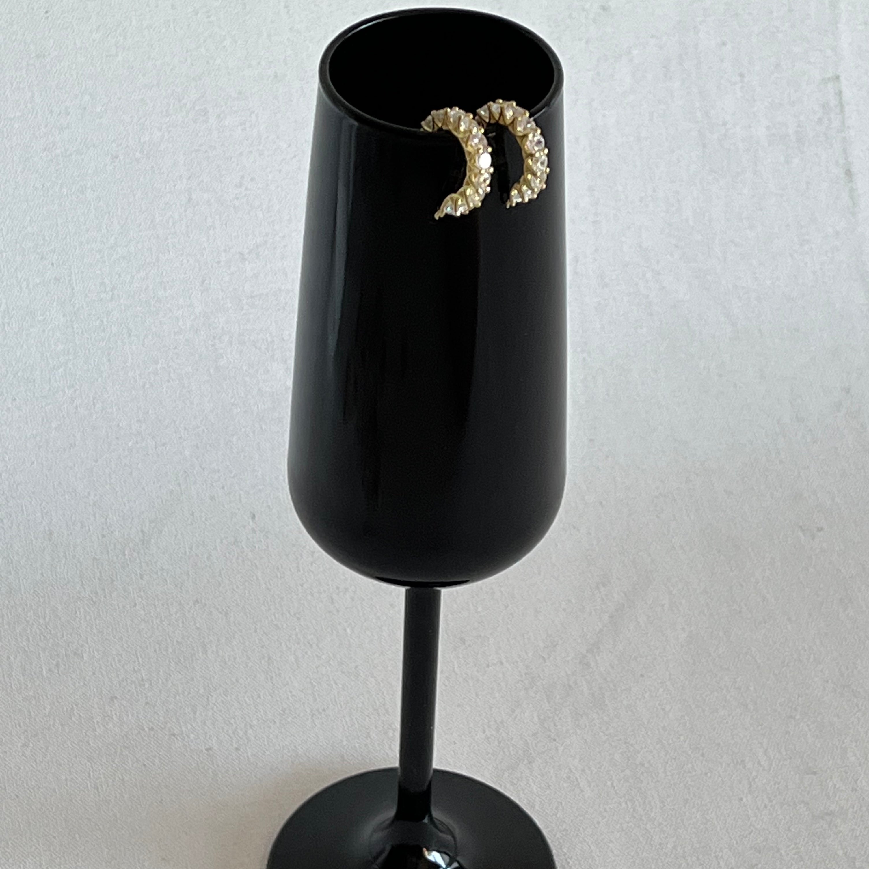 GEFÜLLT MIT STEINEN OHRRINGE II aus 925 Silber - Eleganter Ohrringe - AURIME