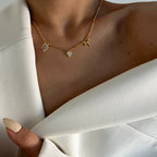 STERNZEICHEN PARTNER KETTE MIT HERZ aus 925 Silber - Eleganter Halskette - AURIME
