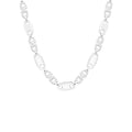 Herren Plattenkette aus 925 Silber von Aurime, detailreiche Kette mit rechteckigen Platten, sichtbare Oberflächenstruktur.