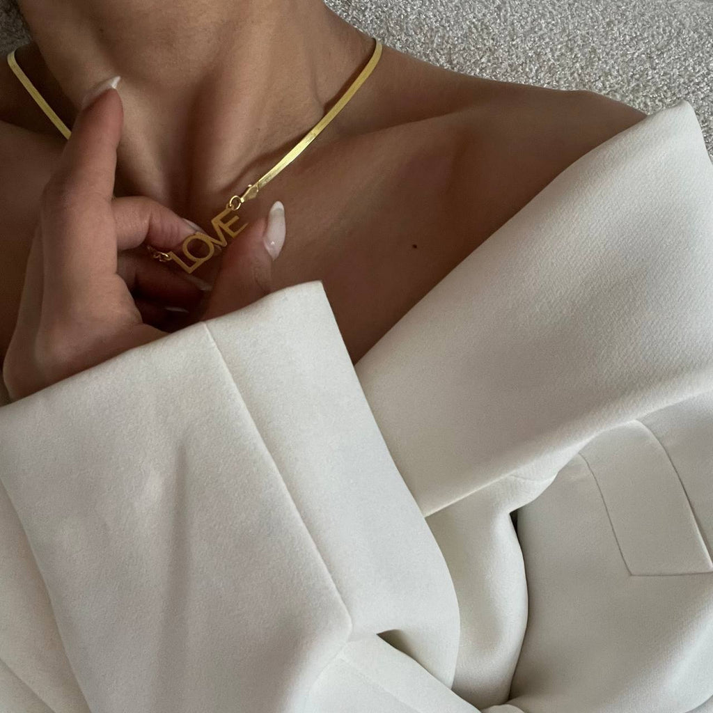 SCHLANGEN NAMENSKETTE aus 925 Silber - Eleganter Halskette - AURIME